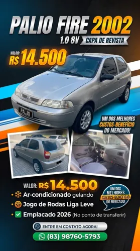 Fiat Palio ELX 1.0/ 1.0 Fire Flex 8V 2P (álcool) 2001