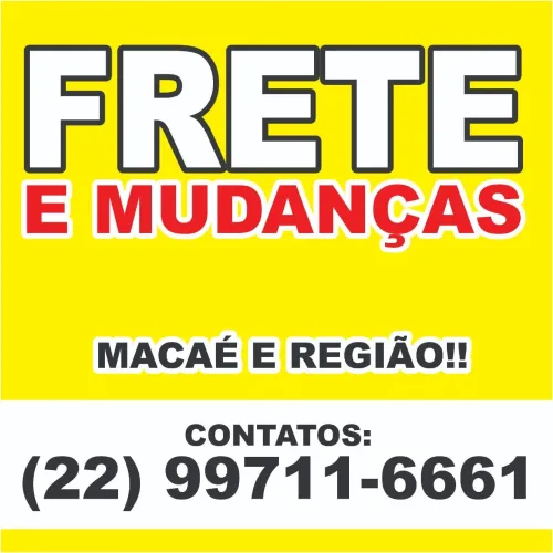 Mudanças para Macaé e regiao 