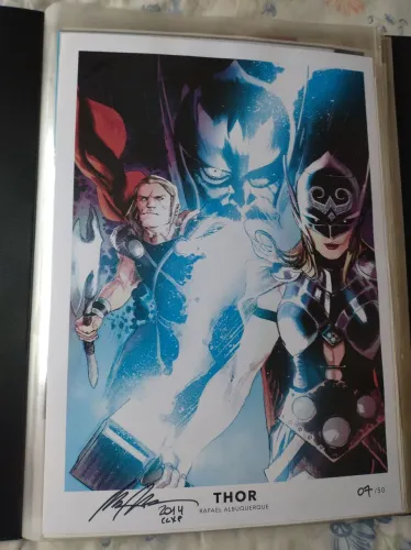 Print a3 autografado por Rafael Albuquerque numerado 7/50 da ccxp 2014