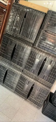 Caixas de fruta novas cor preta
