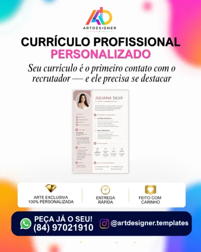Currículo Profissional Personalizado