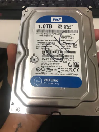 VENDO HD NOVO 1TB WD BLUE (NUNCA USADO)