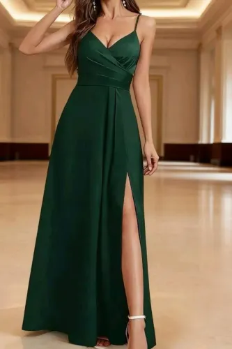 Vestido verde esmeralda festa G usado 1x