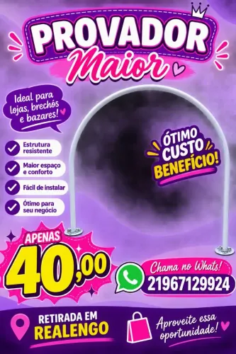 Provador pra loja