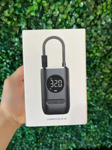 Mini Compressor de Ar Portátil Calibrador Digital com Entrega Rápida!