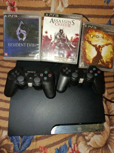 Playstation 3 desbloqueado hen 2 controle mais de mil jogos para baixar