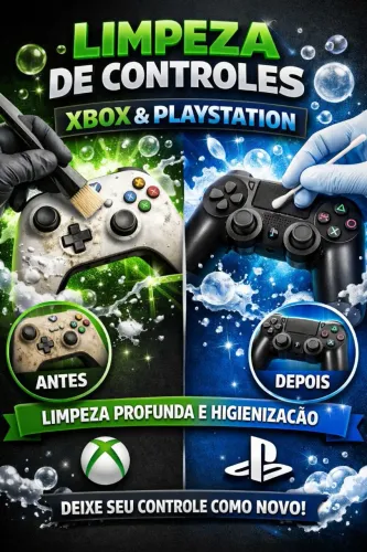 Limpezas Controle de Xbox e Playstation!!