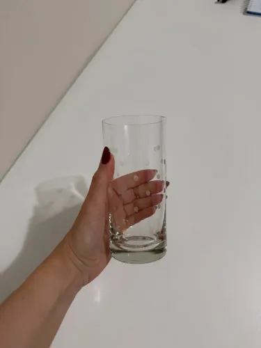 Jogo de copos de cristal lapidado