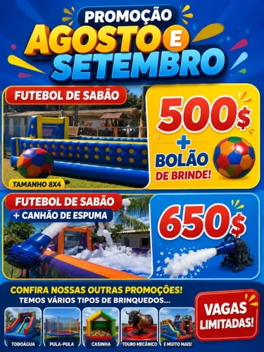 Promoção futebol de sabão e outros...