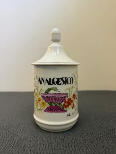 Potiche de porcelana | pote pintado à mão e assinatura | impecável | Campinas/SP