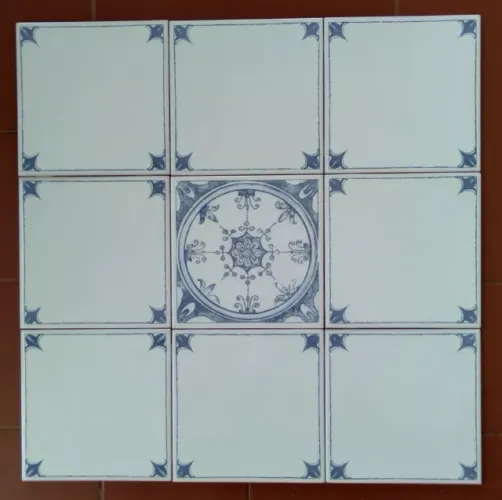 Azulejos Kit 9 peças 15,4 x 15,4