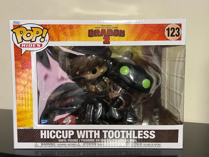 Funko pop HICCUP WITH TOOTHLESS 123 como treinar o seu dragão