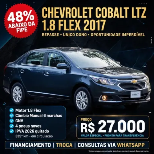 Chevrolet Cobalt LTZ 1.8 8V Econo.flex 4P Mec. 2017