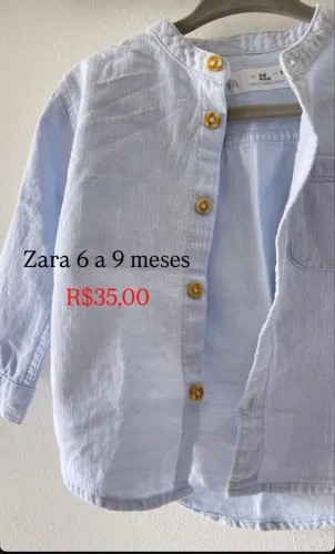 Camisa social Zara infantil