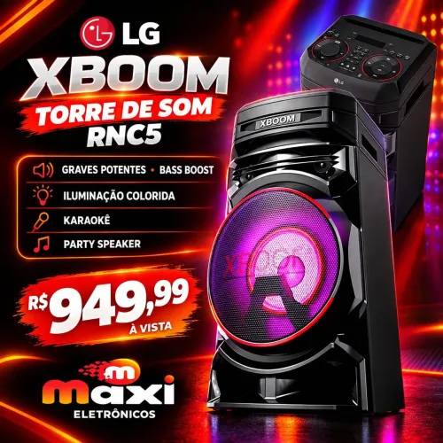 Caixa som LG XBOOM PROMOÇÃO ?