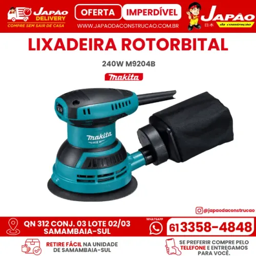 Lixadeira Rotorbital 240W - Makita-M9204B