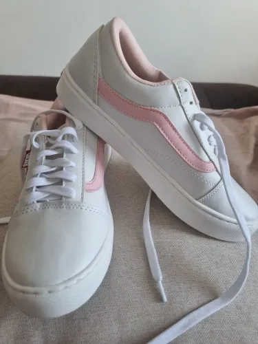 Tênis Vans Branco com Rosa Feminino 36/37