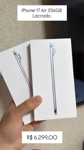 iPhone 17 Air 256GB | Lacrado | Garantia Apple