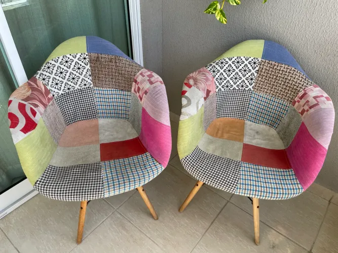 Cadeiras Charles Eames Patchwork