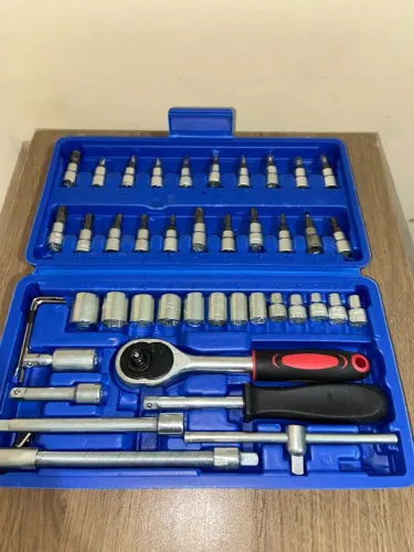 Maleta de ferramentas catraca 46 pcs