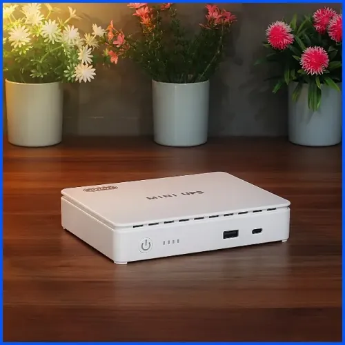 Mini nobreak 35W com USB-C e PoE para câmeras e modens até 4h úteis Pronta entrega