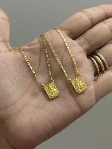 Escapulário Piastrine em Ouro 18k