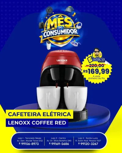 Promoção Cafeteira Elétrica Lenoxx