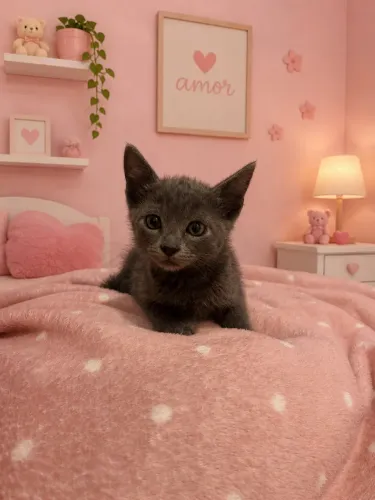 Russian Blue Fêmea e Macho 