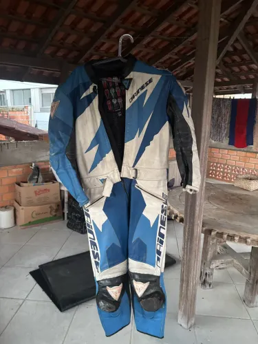 macacão dainese road x2 vintage couro
