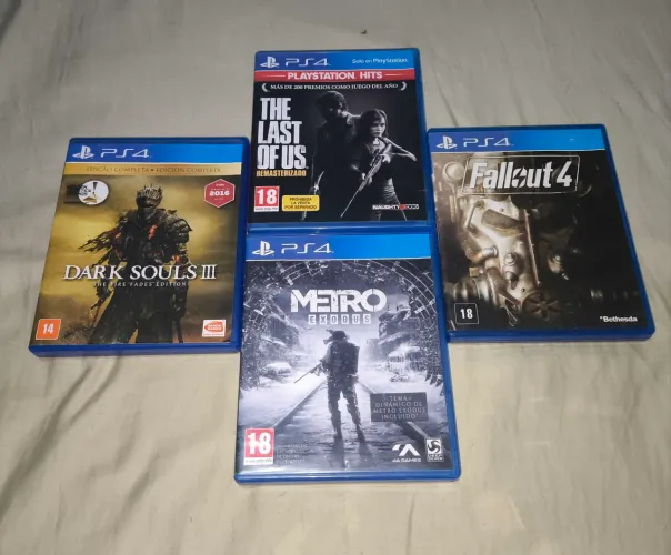 Dark souls 3, The last of us, Fallout 4.