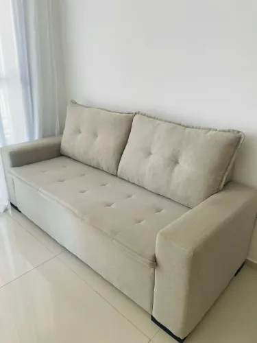 CONJUNTO DE SOFÁ 2 e 3 LUGARES COM 6 MESES DE USO