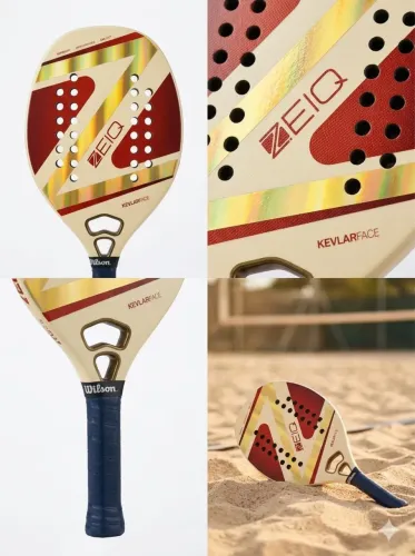 Raquete Beach Tennis Zeiq Classic Kevlar - Alta Performance (Ótimo Estado