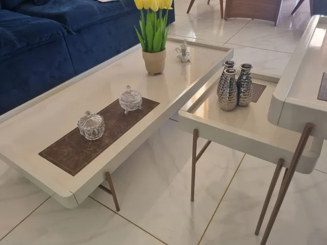 CONJUNTO DE MESA DE CENTRO DA RUDNICK COMPRADOS NA EMPÓRIO