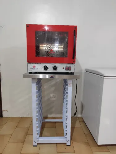 Forno elétrico industrial marca PROGÁS PRP 004 + MESA DE APOIO