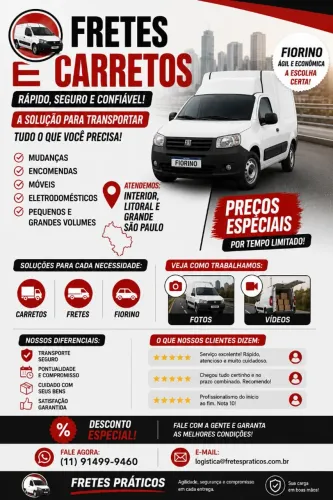 Fretes e pequenos carretos 