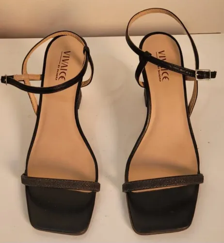Sandália Salto Alto Preto