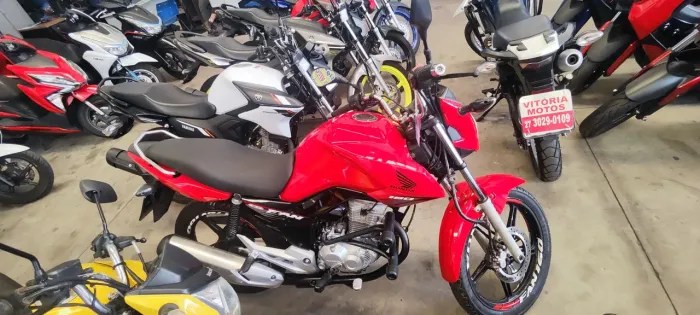 HONDA CG FAN 160 azul 2025 Shalon veículos Cariacica 