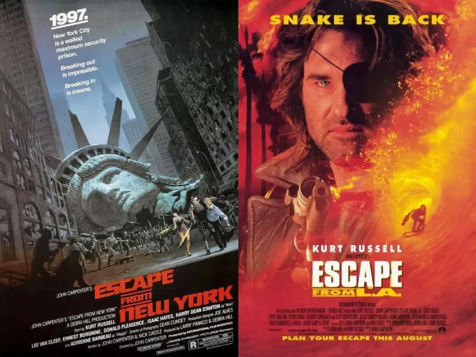DVDs: Fuga de Nova York e Fuga de Los Angeles.