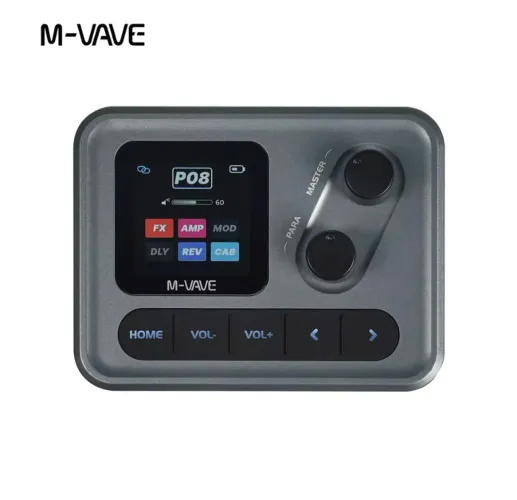 Pocket Amp Pedal Multiefeito M-vave Para Baixo De Guitarra 