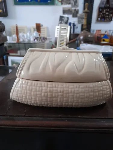 Bolsa decorativa de cerâmica porta objetos