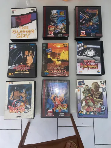 Cartuchos originais neo geo aes