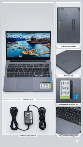 Notebook Samsung Book i3 11ª Gen - Rápido e Pronto p/ Uso