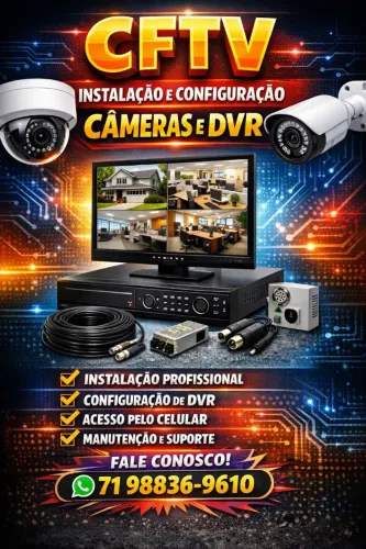 Instalação de CFTV -  Segurança para sua casa ou empresa! ?