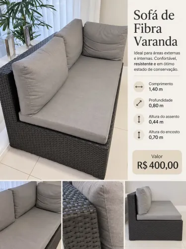 Sofá de Fibra Varanda