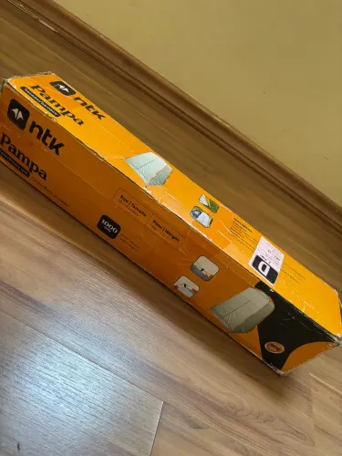 NTK Pampa barraca banheiro trocador de roupa camping cor branco e laranja