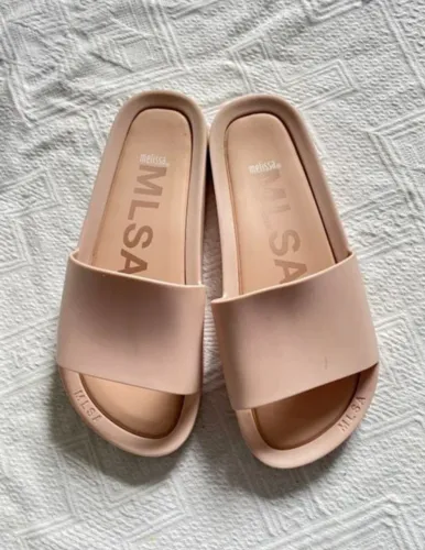 Chinelo melissa Beach slide rosa
