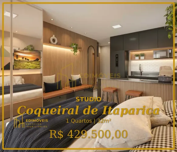 Seu novo lar: Studio em Coqueiral de Itaparica, ideal para jovens profissionais