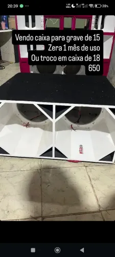 Vendo caixa de grave de 15 polegas nova