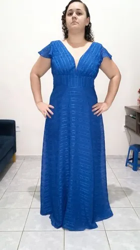 Vestido de Festa Azul