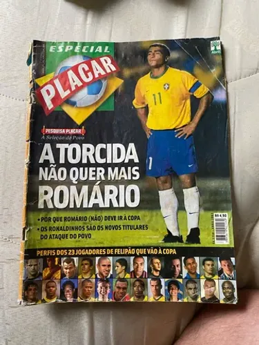 Revista Placar n 1218 (abril 2002) Romário